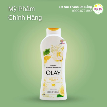 Sữa Tắm Olay Infused With Essential Botanicals Water Lily 700ml