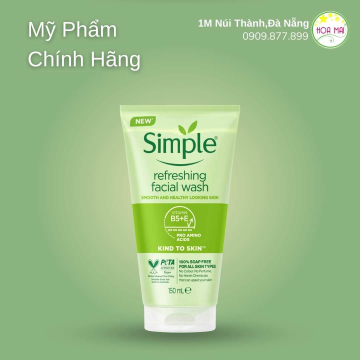 CTY UK Sữa rửa mặt ÍT BỌT Simple kind To Skin Refeshing Facial Wash 150ml